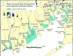 Map of 303d listed embayments of Buzzards Bay