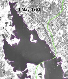 A May 1961 photograph of Apponagansett Bay.