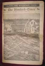 1938 hurricane souvenir paper.
