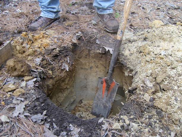 Always start your soil investigation with digging a hole
